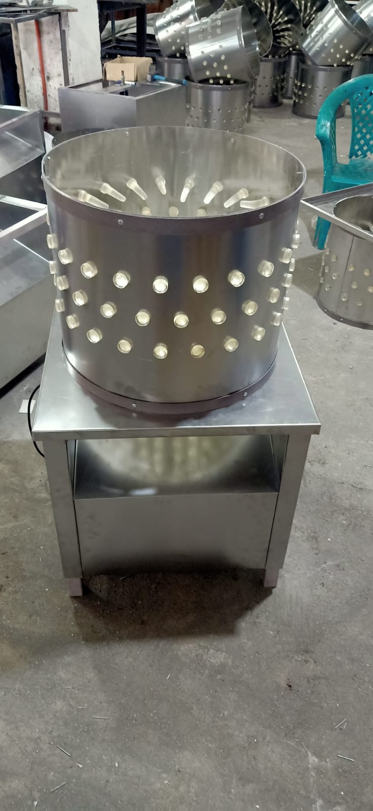 Single stainless feather cleaner